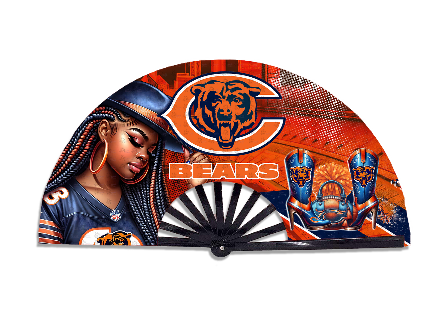 Football  Cowgirl Fan Prints