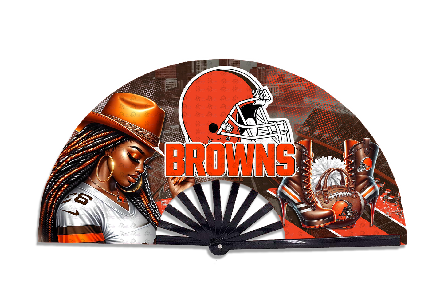 Football  Cowgirl Fan Prints