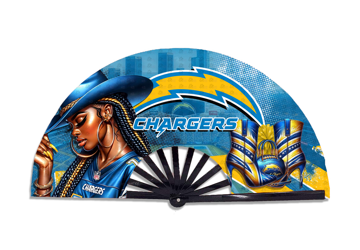 Football  Cowgirl Fan Prints