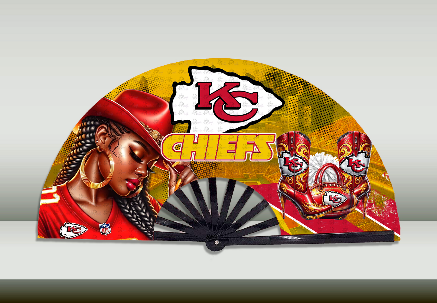 Football  Cowgirl Fan Prints