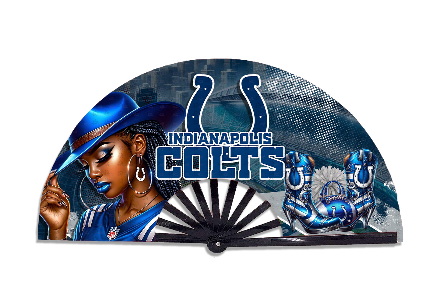 Football  Cowgirl Fan Prints