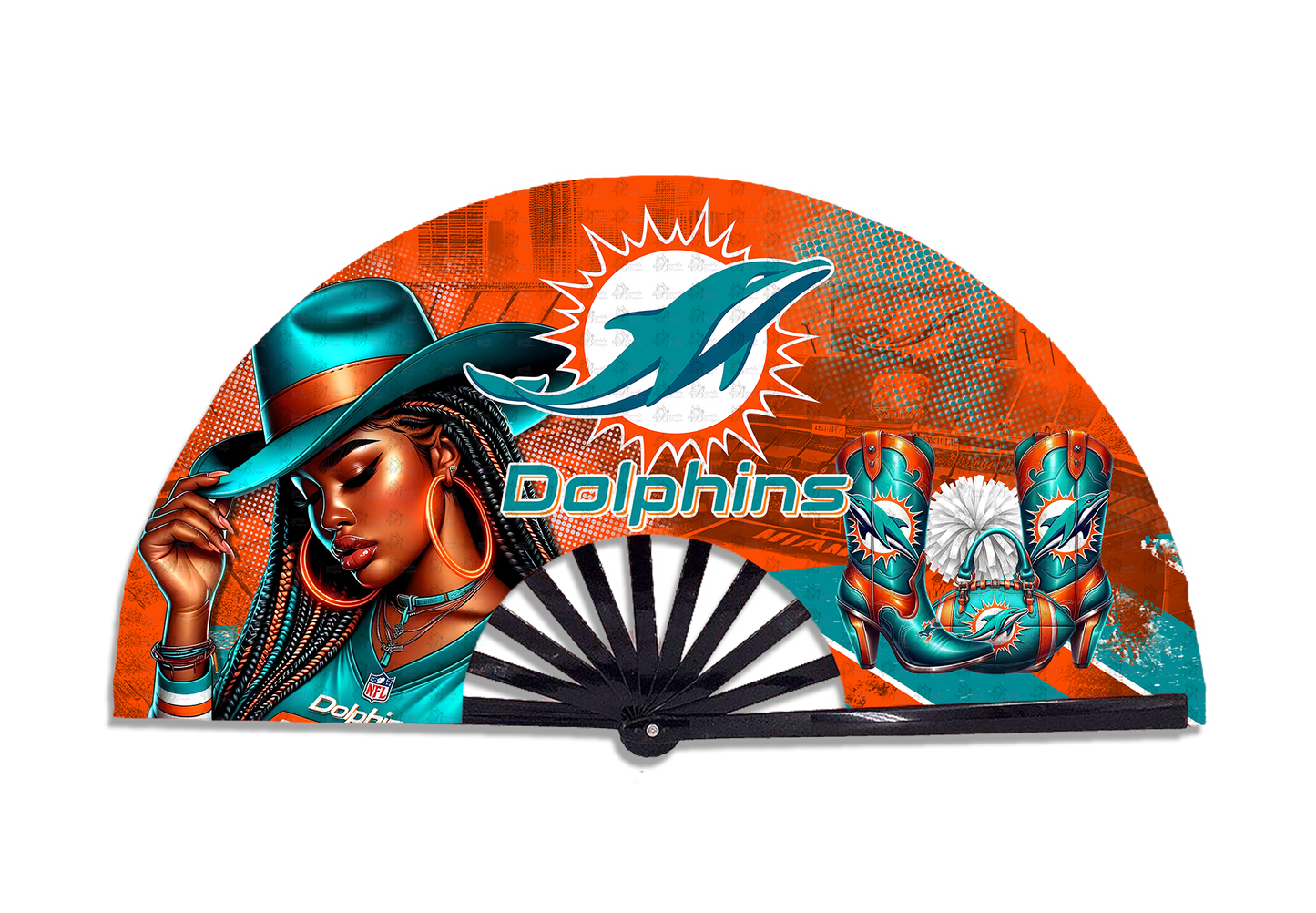 Football  Cowgirl Fan Prints