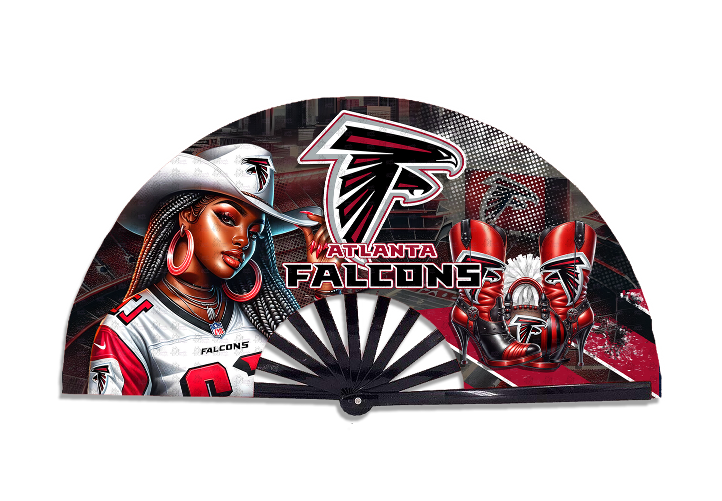Football  Cowgirl Fan Prints