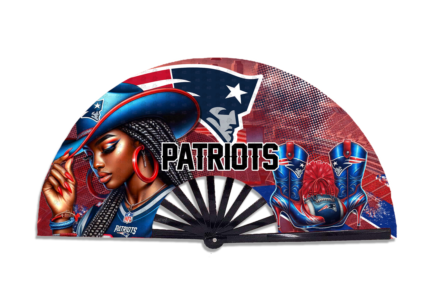 Football  Cowgirl Fan Prints