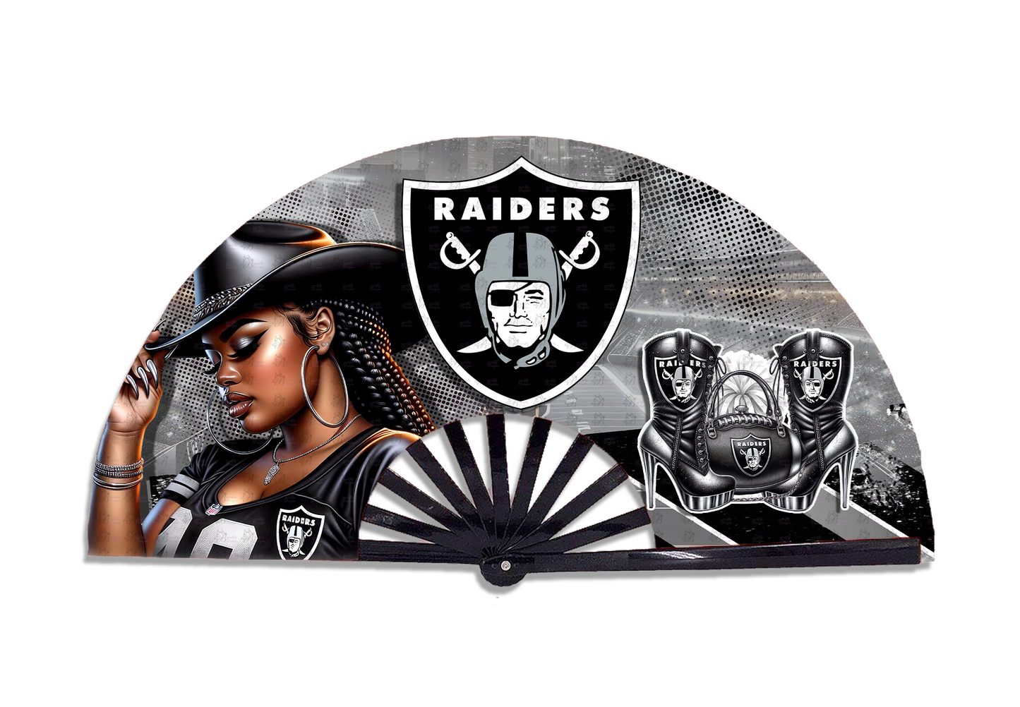 Football  Cowgirl Fan Prints