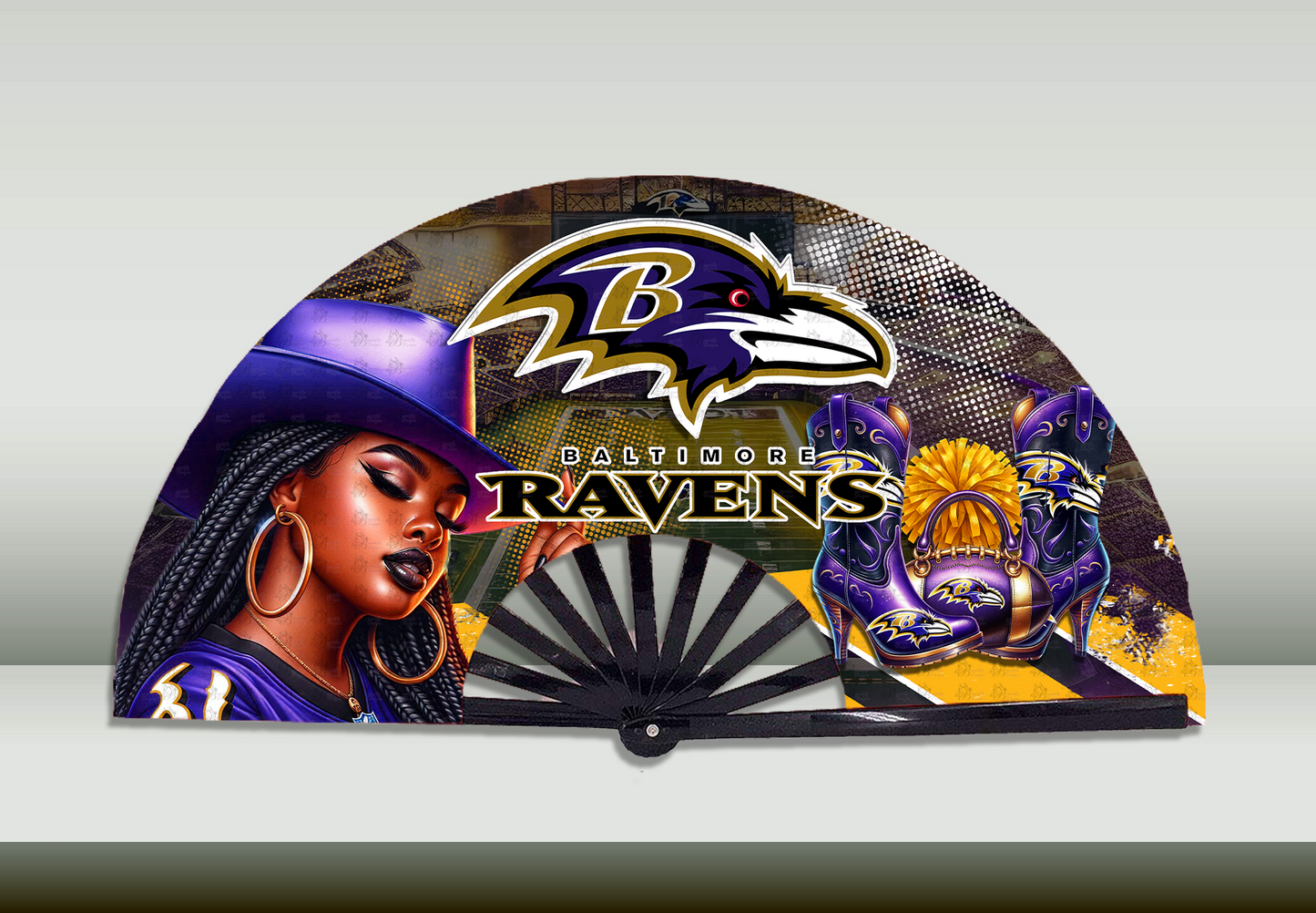 Football  Cowgirl Fan Prints