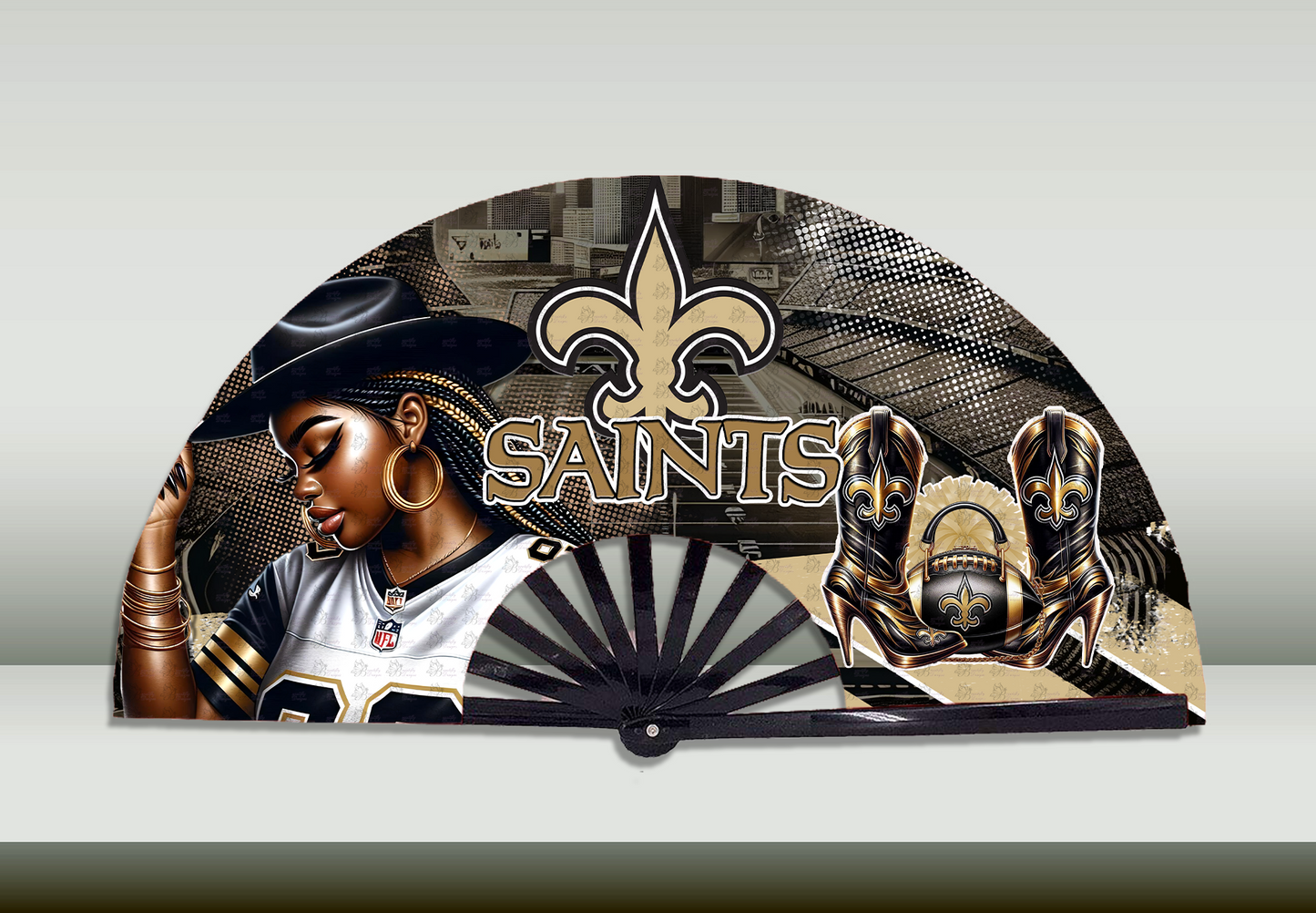 Football  Cowgirl Fan Prints