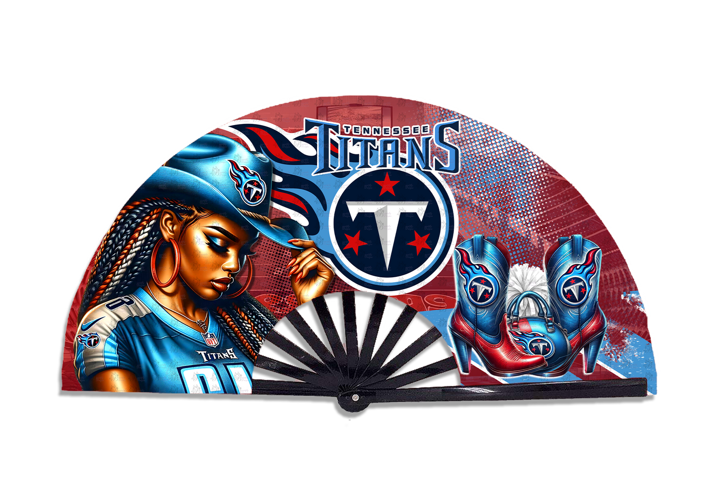 Football  Cowgirl Fan Prints