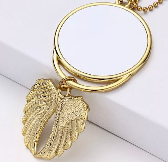 Angel Wing Sublimation Pendant